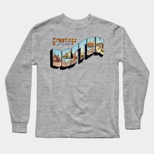 Greetings from Boston Long Sleeve T-Shirt